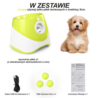 PiłkoMat™ – Automatyczna Wyrzutnia Piłek Dla Psa
